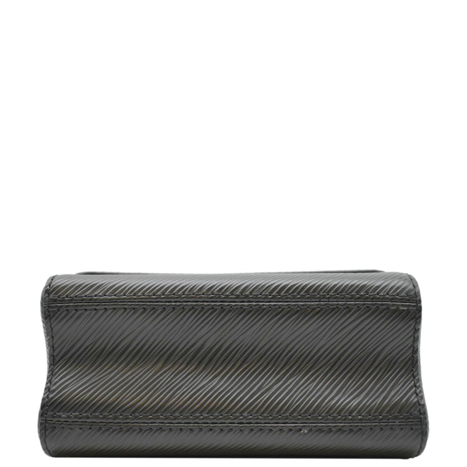 LOUIS VUITTON Mini LV Twist Epi Leather Shoulder Bag Black