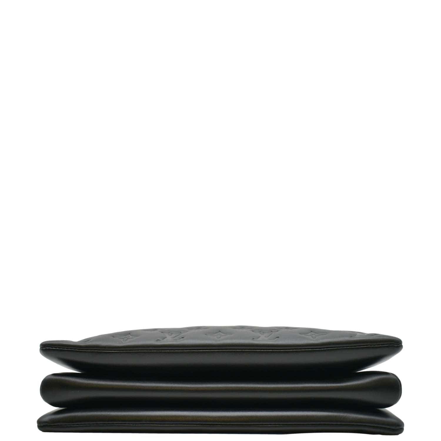 LOUIS VUITTON Coussin MM Monogram Embossed Shoulder Bag Black