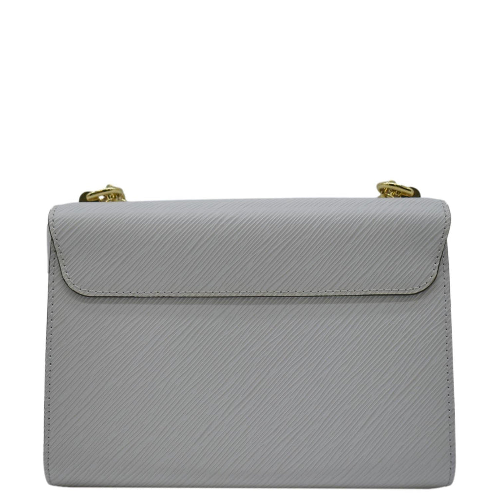 LOUIS VUITTON MM Twist Epi Leather Chain Shoulder Bag White