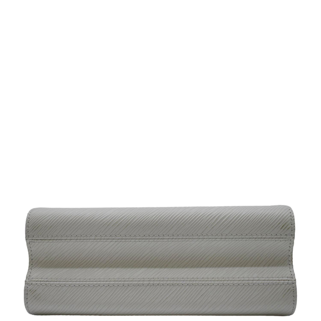 LOUIS VUITTON MM Twist Epi Leather Chain Shoulder Bag White
