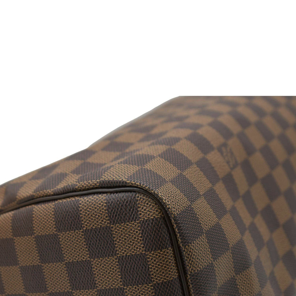 LOUIS VUITTON  Speedy 35 Damier Ebene Satchel Bag Brown