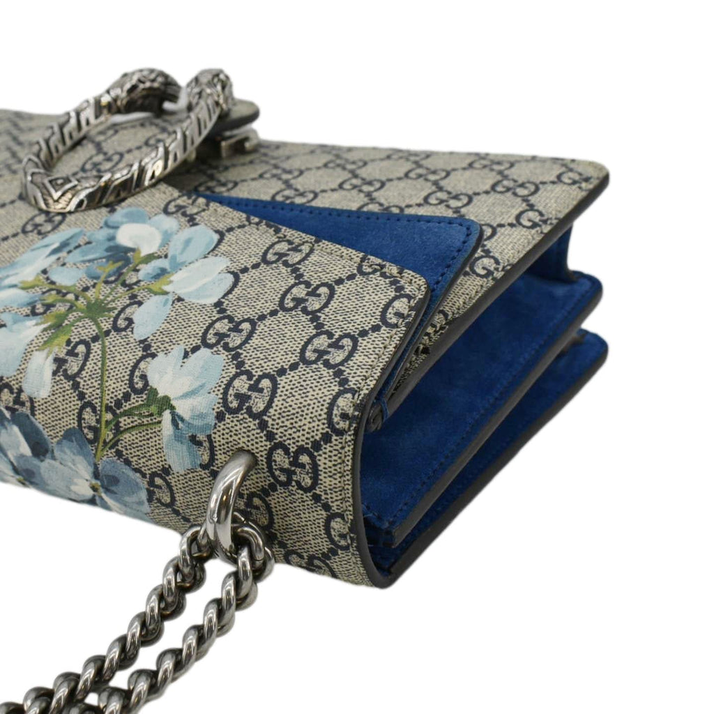GUCCI Dionysus  Blooms Gucci Supreme Canvas Shoulder Bag Beige 400249