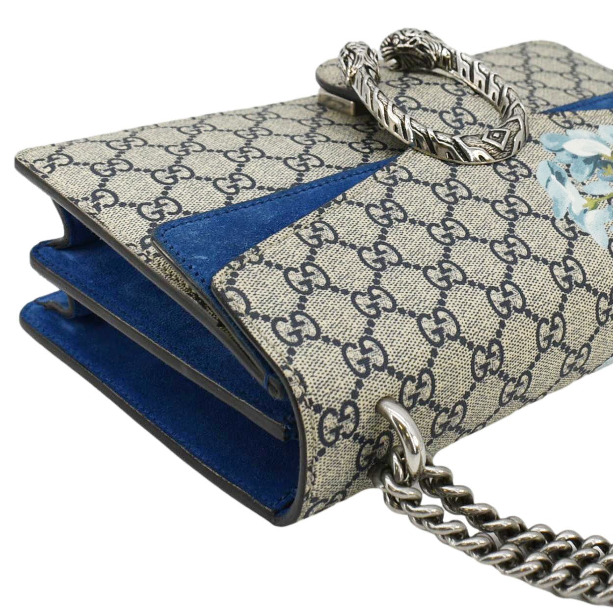 GUCCI Dionysus  Blooms Gucci Supreme Canvas Shoulder Bag Beige 400249