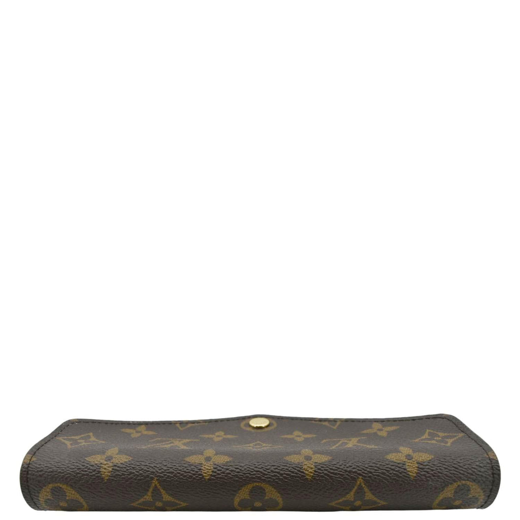 LOUIS VUITTON Sarah Monogram Canvas Wallet Brown