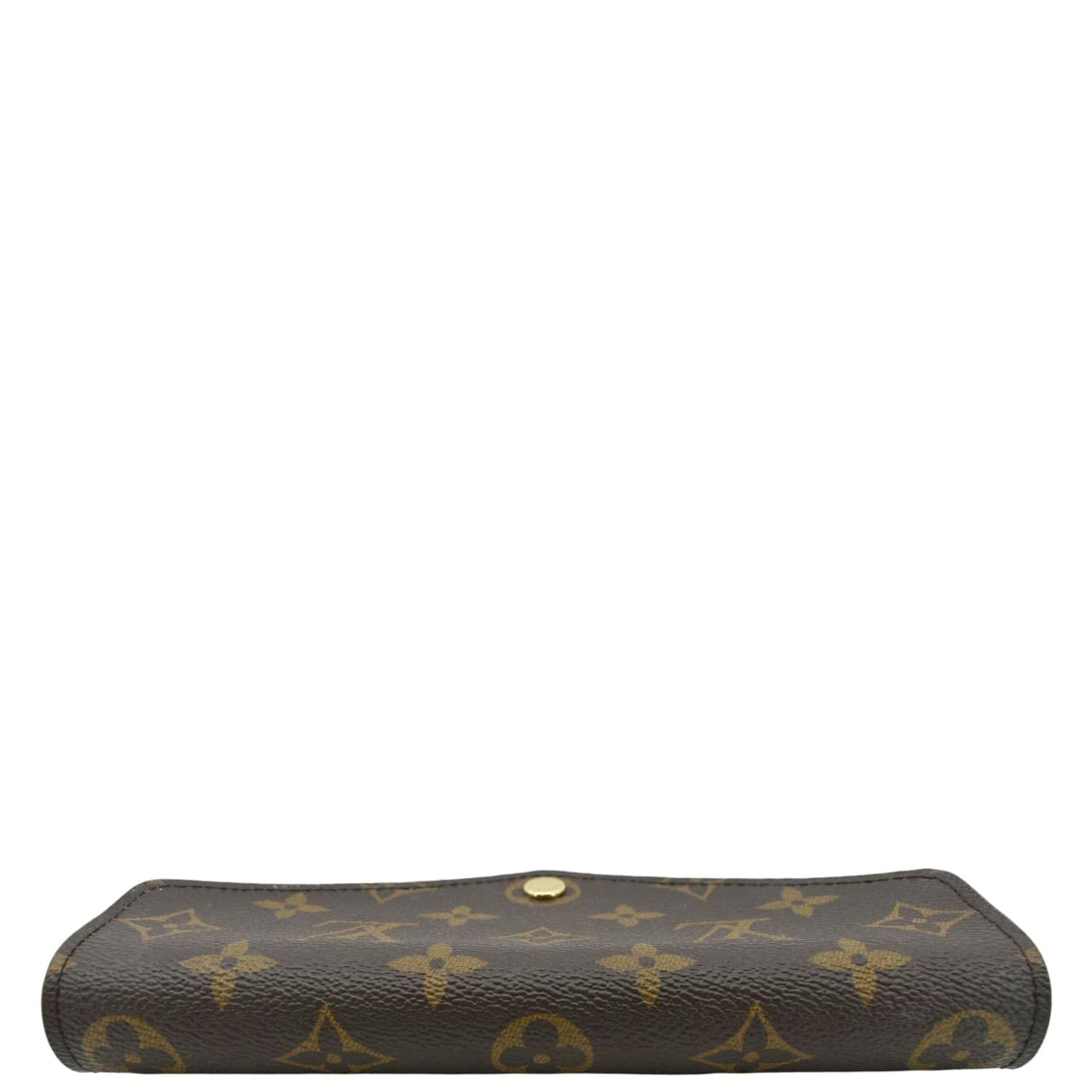 LOUIS VUITTON Sarah Monogram Canvas Wallet Brown