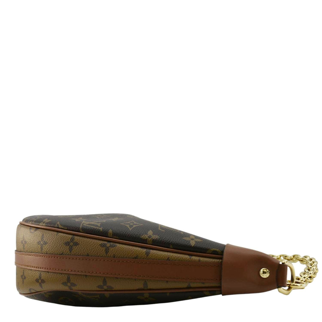 LOUIS VUITTON Loop Reverse Monogram Canvas Shoulder Bag Brown