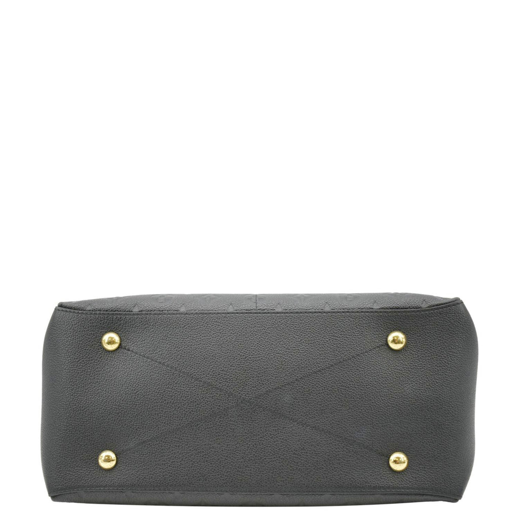 LOUIS VUITTON Maida Monogram Empreinte Leather Hobo Shoulder Bag Black