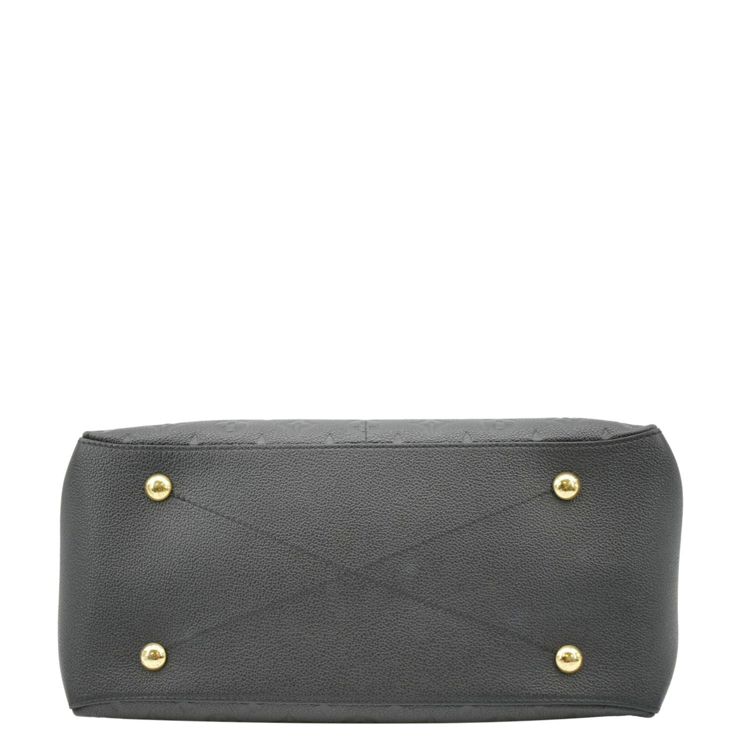 LOUIS VUITTON Maida Monogram Empreinte Leather Hobo Shoulder Bag Black