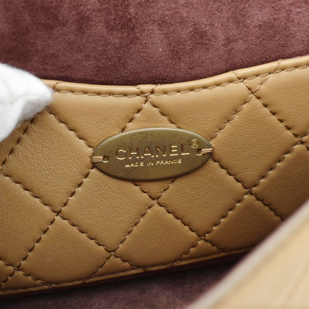 Chanel Multi Pouching Flap With Coin Purse Quilted Calfskin Leather Crossbody Bag Brown