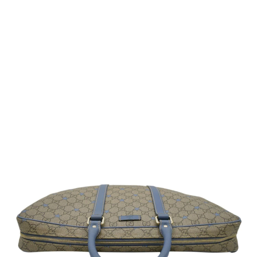 GUCCI Gucci Supreme Stars Briefcase Bag Beige