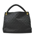 LOUIS VUITTON Artsy MM Monogram Empreinte Leather Shoulder Bag Noir Black