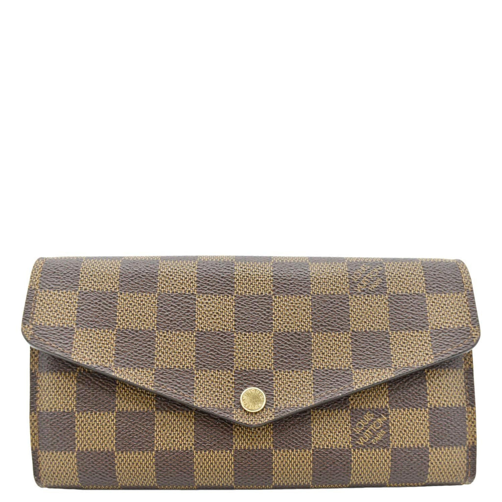 LOUIS VUITTON Sarah Damier Ebene Wallet Rose Ballerine
