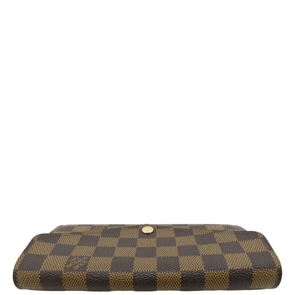 LOUIS VUITTON Sarah Damier Ebene Wallet Rose Ballerine