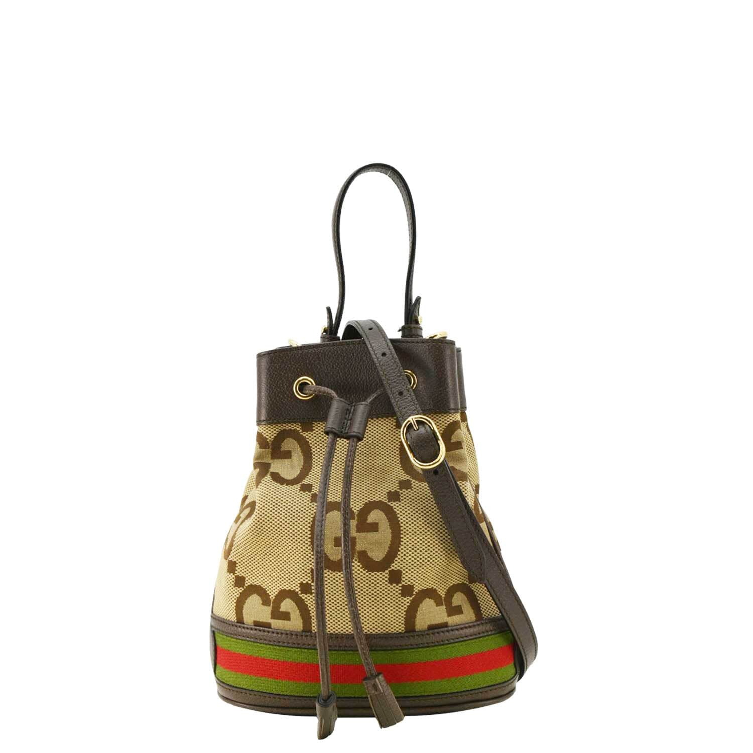 GUCCI Ophidia Small Gucci Supreme Canvas Bucket Bag Beige 550621