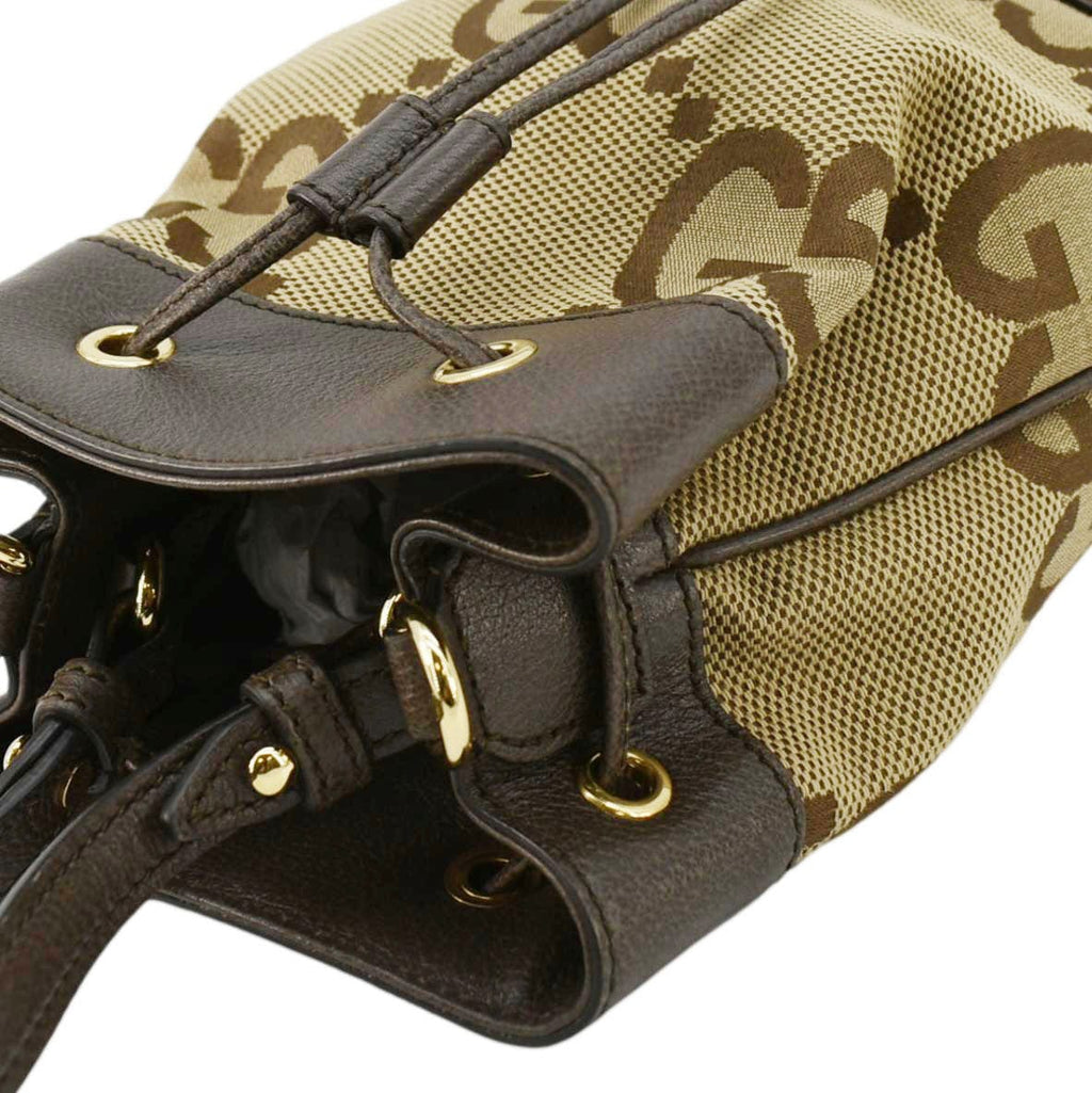 GUCCI Ophidia Small Gucci Supreme Canvas Bucket Bag Beige 550621
