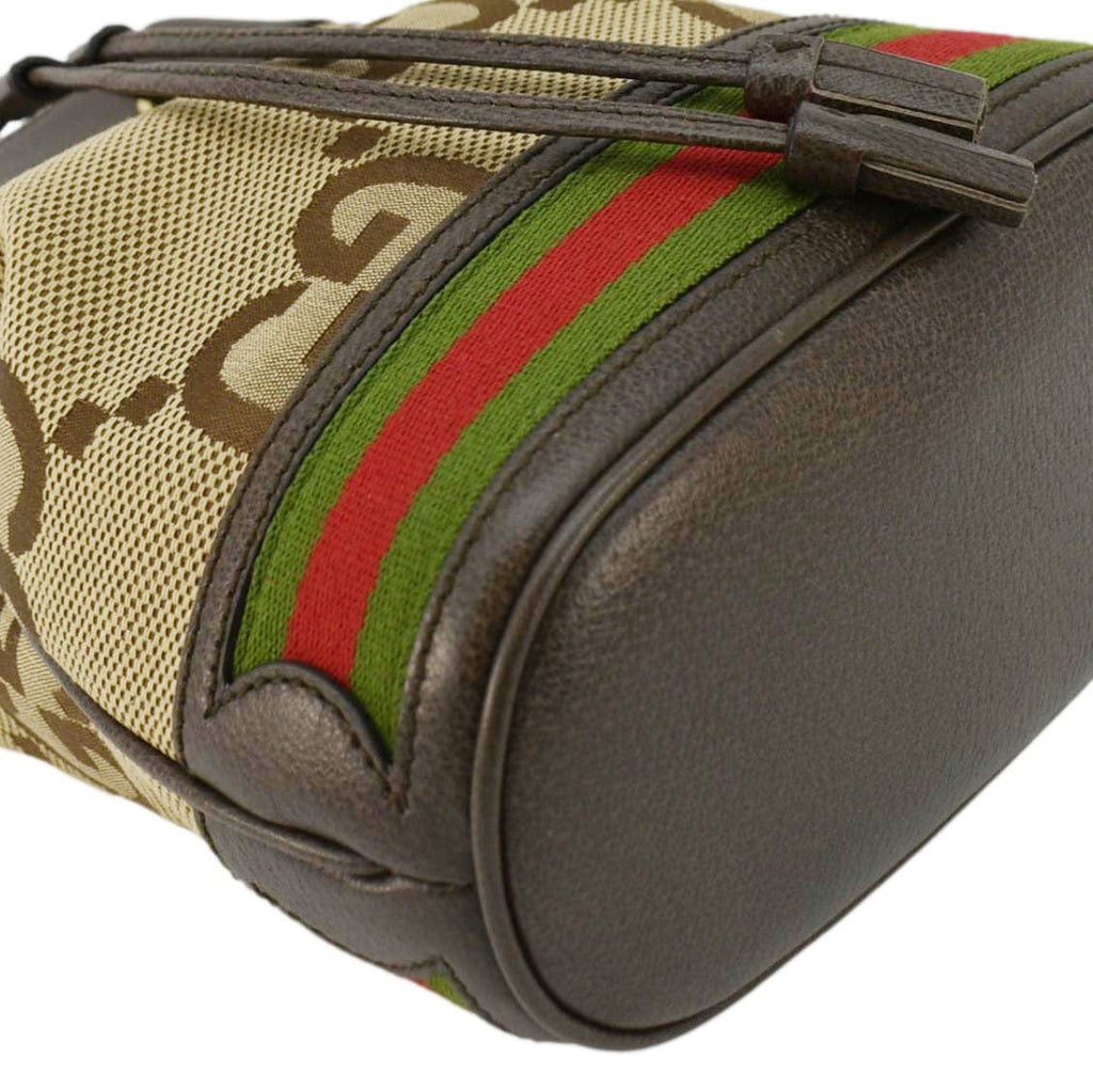 GUCCI Ophidia Small Gucci Supreme Canvas Bucket Bag Beige 550621