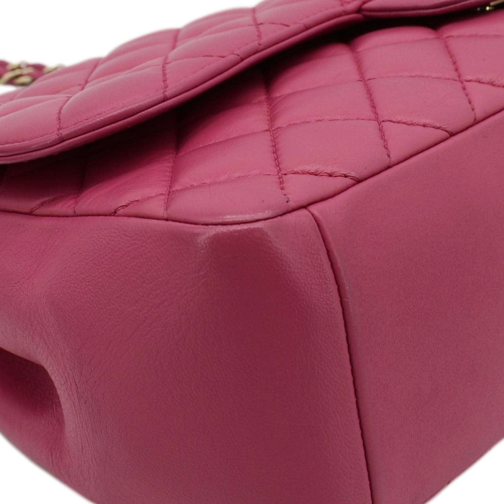 Chanel Mademoiselle Chic Flap Medium Leather Shoulder Bag Pink