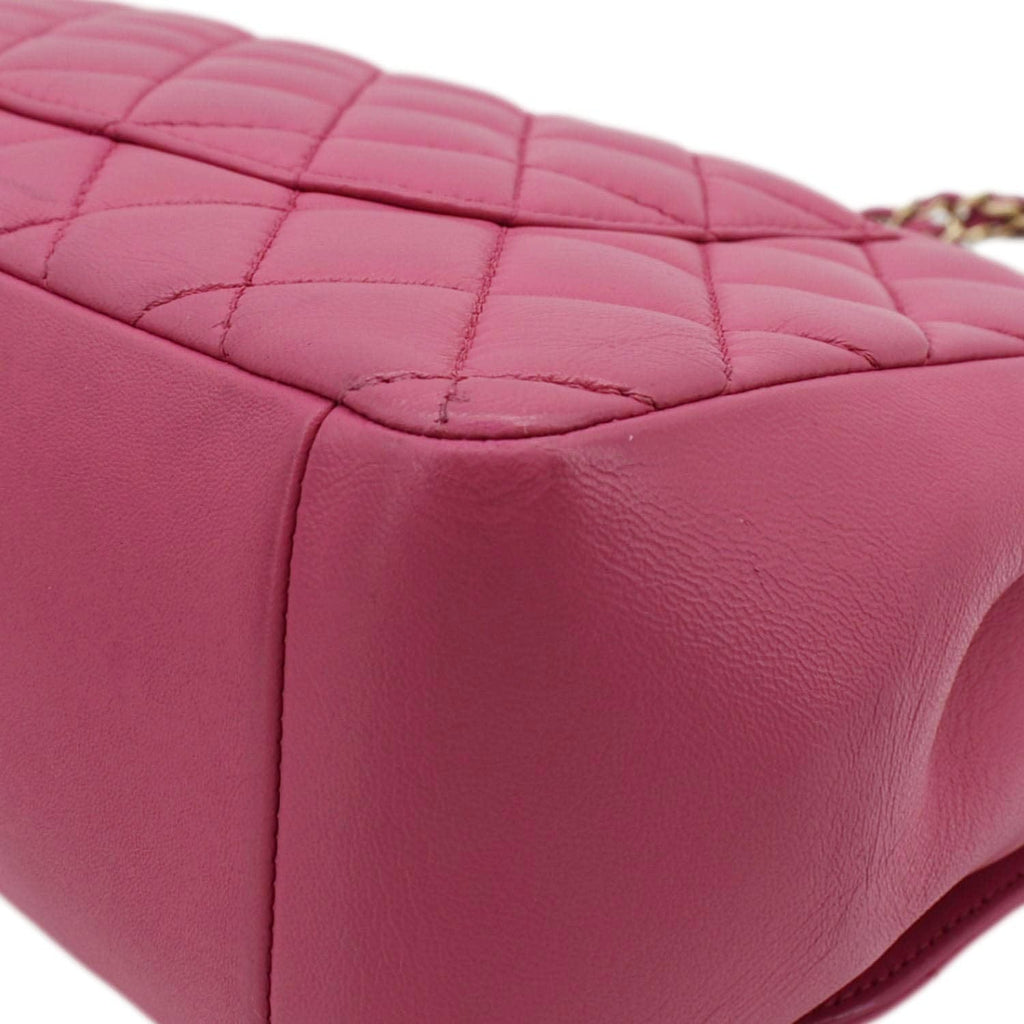 Chanel Mademoiselle Chic Flap Medium Leather Shoulder Bag Pink