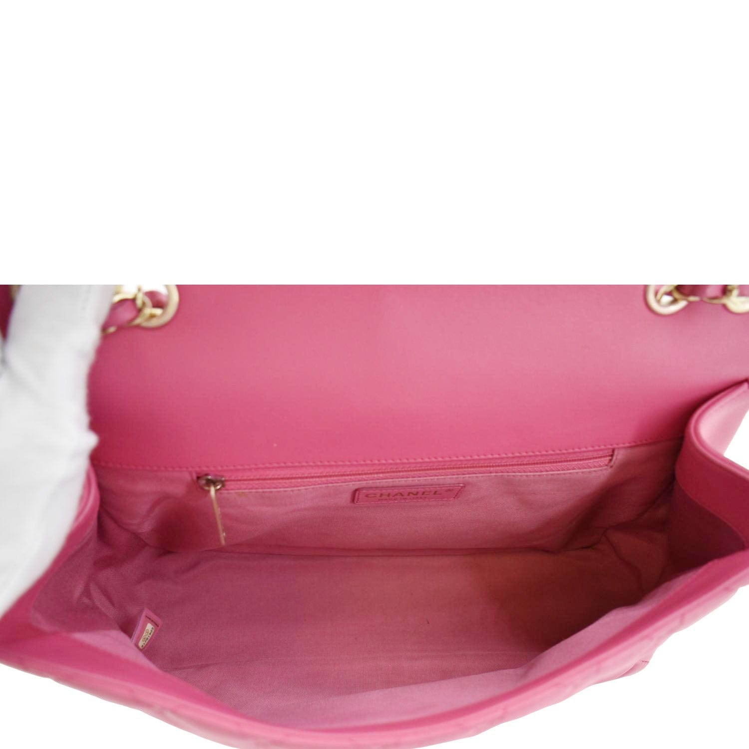 Chanel Mademoiselle Chic Flap Medium Leather Shoulder Bag Pink