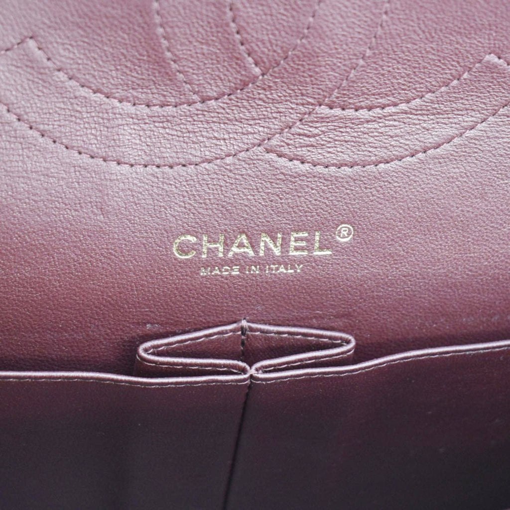 Chanel Classic Jumbo Double Flap Quilted Caviar Leather Shoulder Bag Black