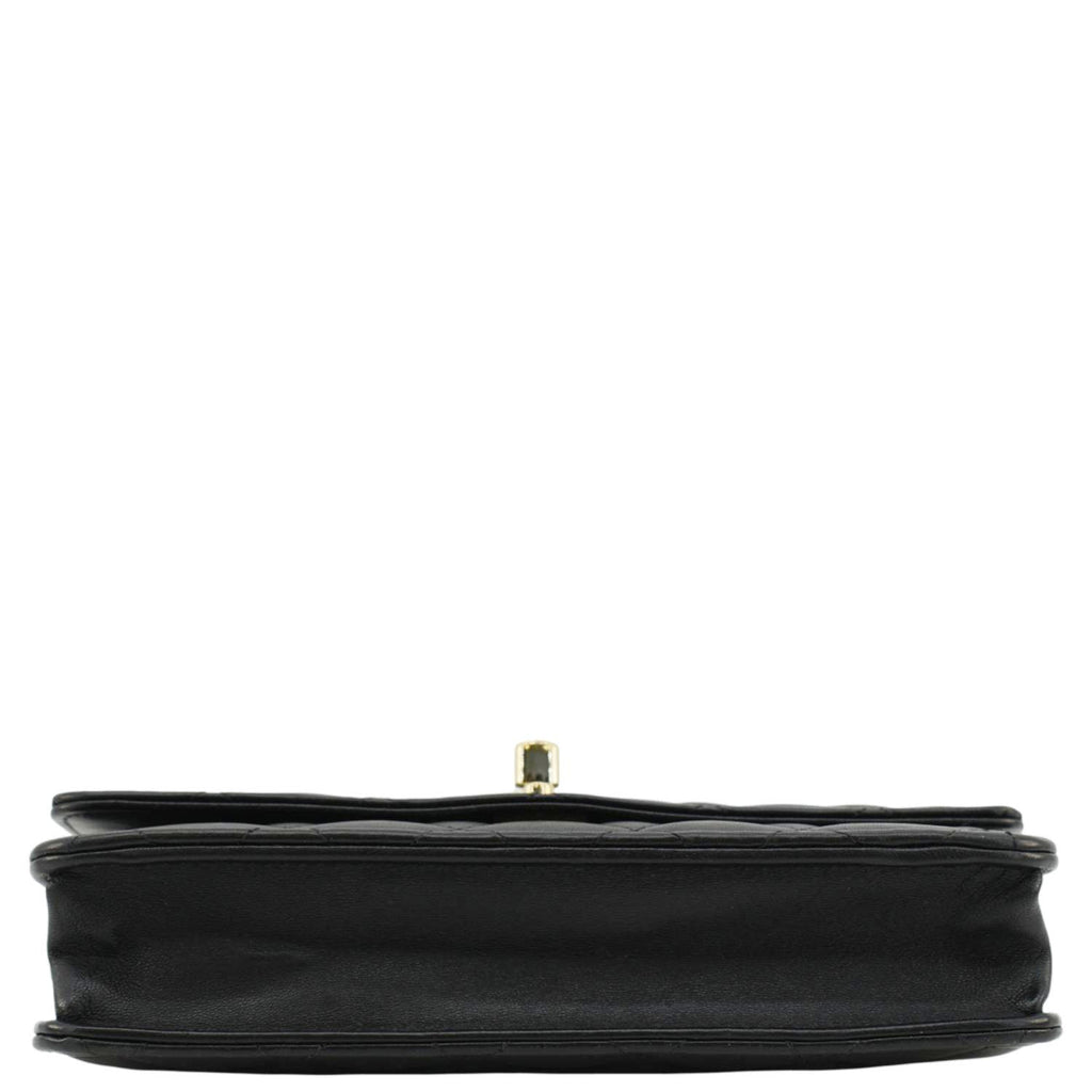 Chanel Trendy CC Lambskin Leather Wallet On Chain Crossbody Bag Black