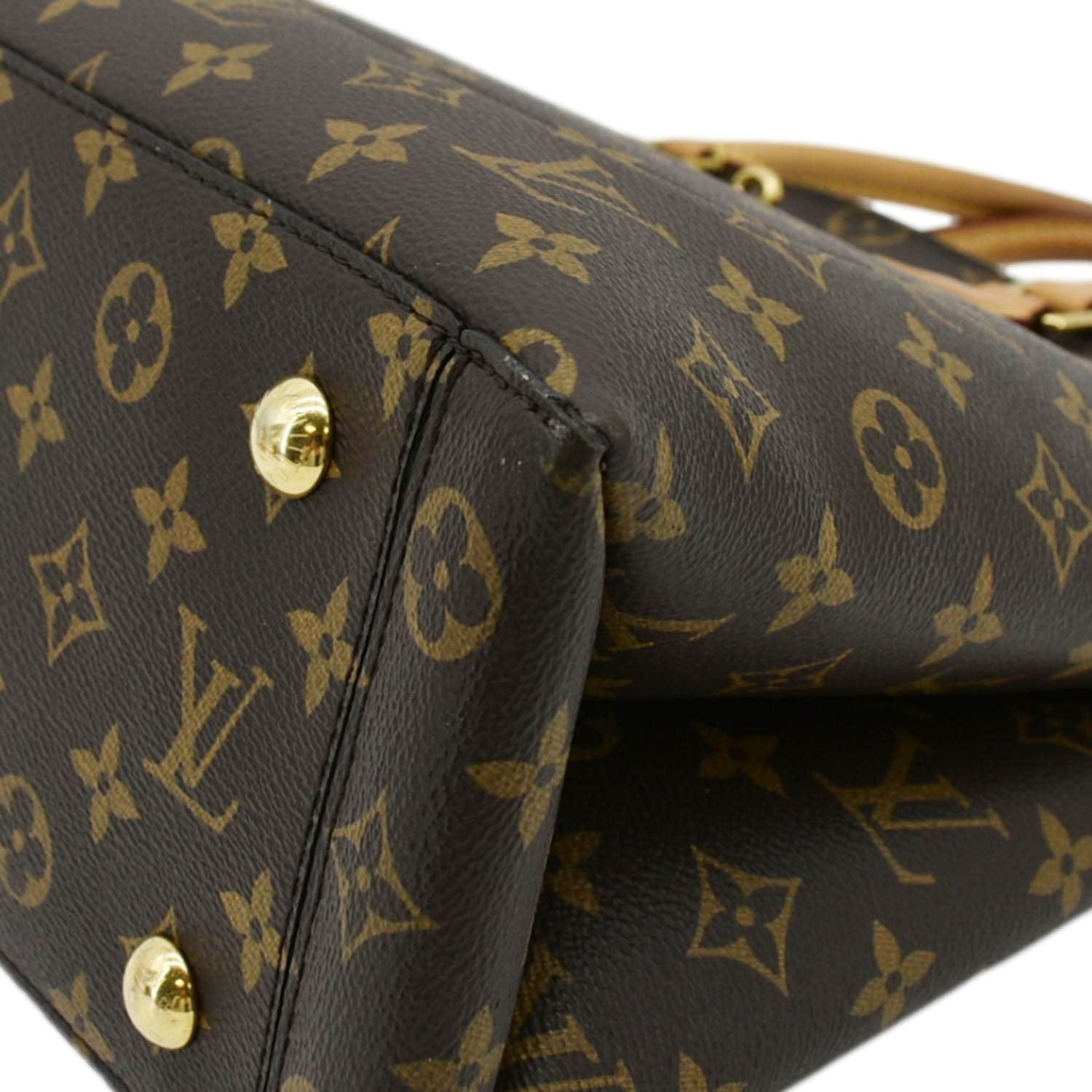 LOUIS VUITTON Flower Zipped Monogram Canvas Tote Bag Brown - RTS