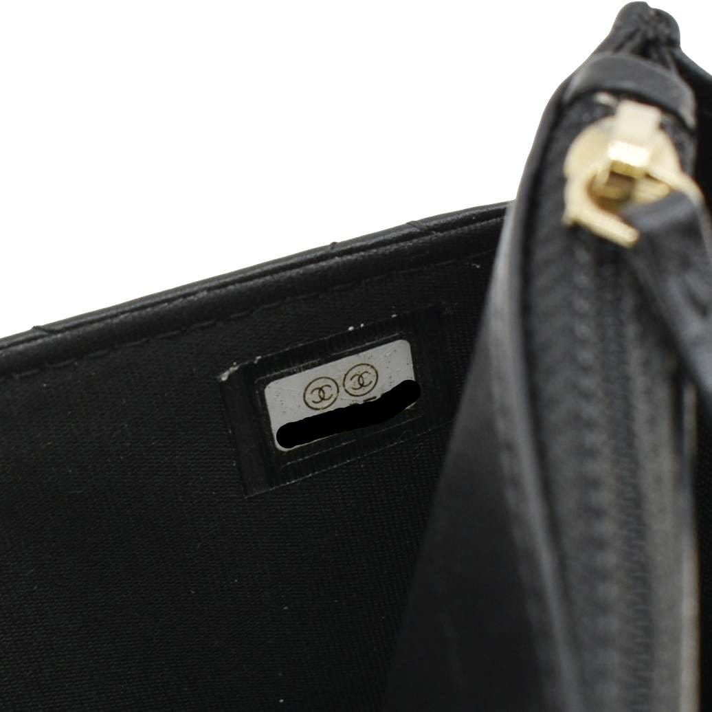 Chanel Trendy CC Lambskin Leather Wallet On Chain Crossbody Bag Black