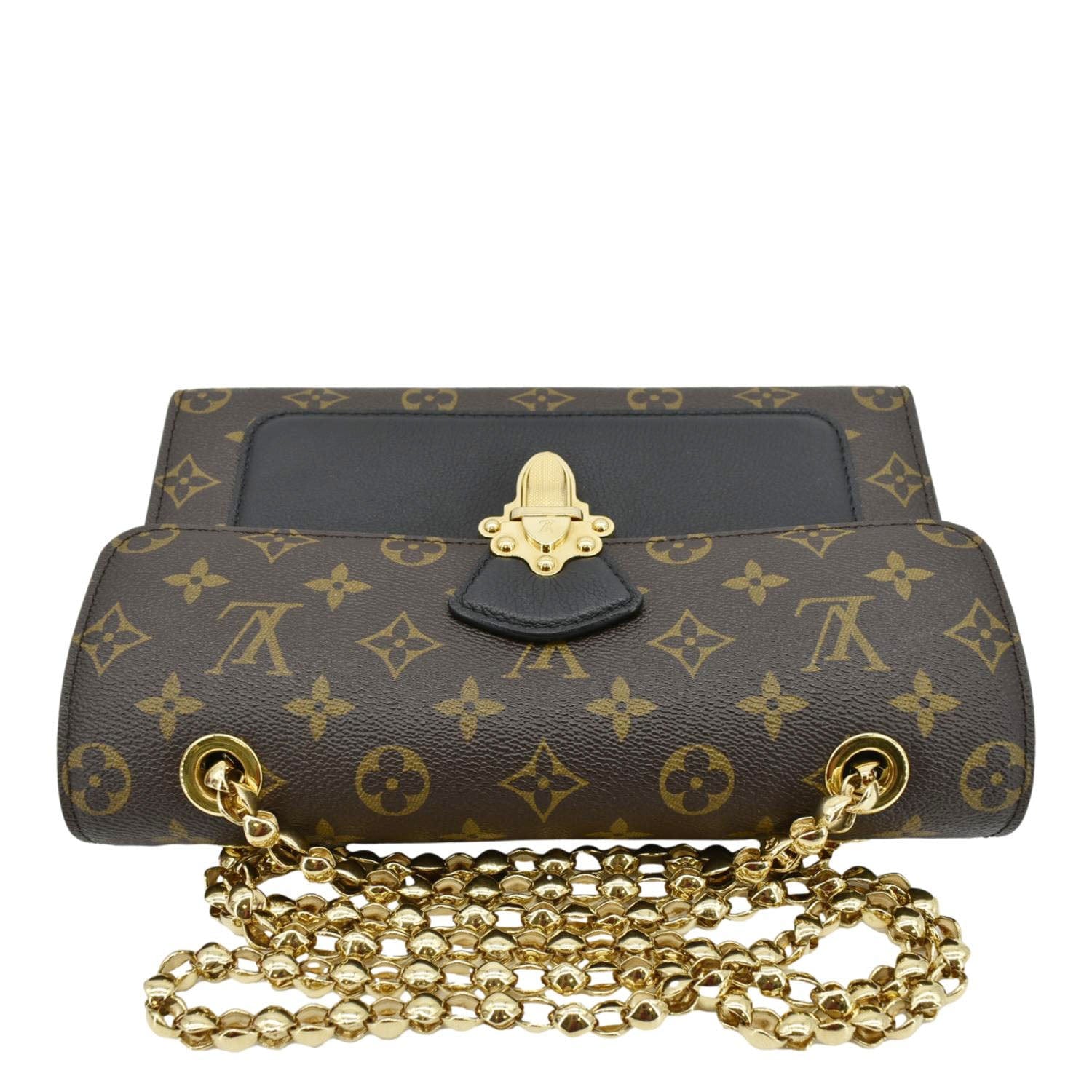 LOUIS VUITTON Victoire Monogram Canvas Crossbody Bag Black