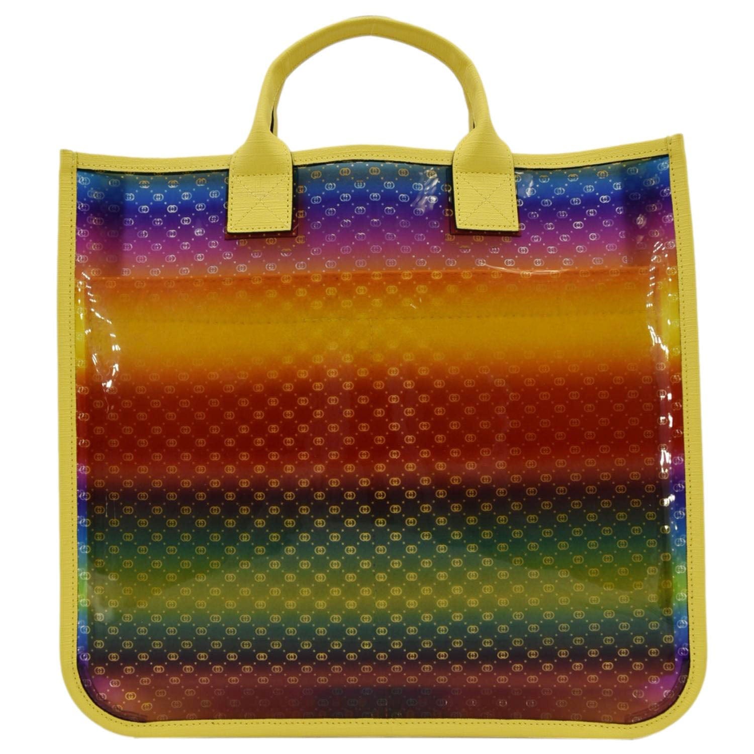 GUCCI Kids Rainbow Gucci Vinyl Tote Bag Multicolor 550763