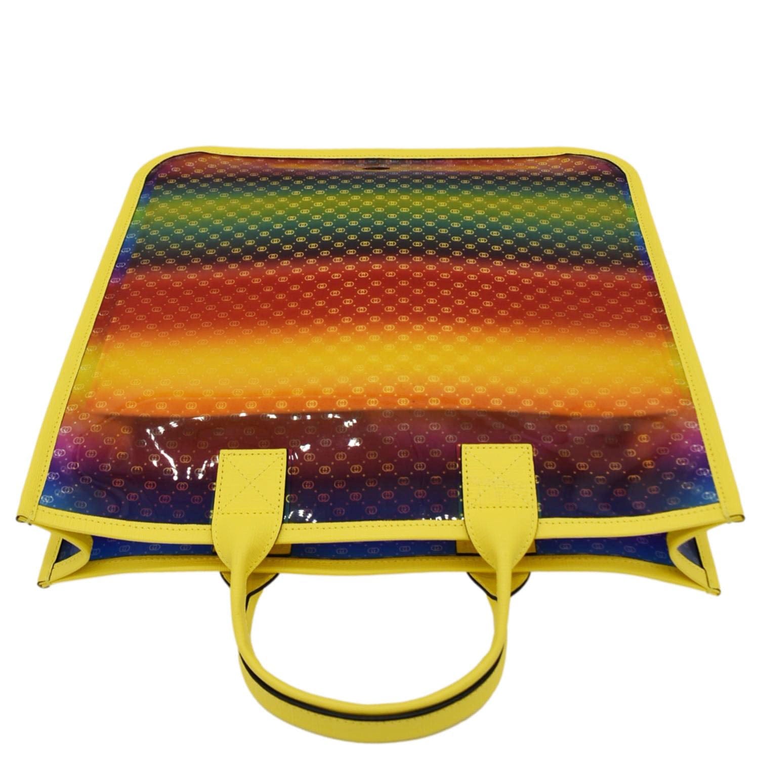 GUCCI Kids Rainbow Gucci Vinyl Tote Bag Multicolor 550763
