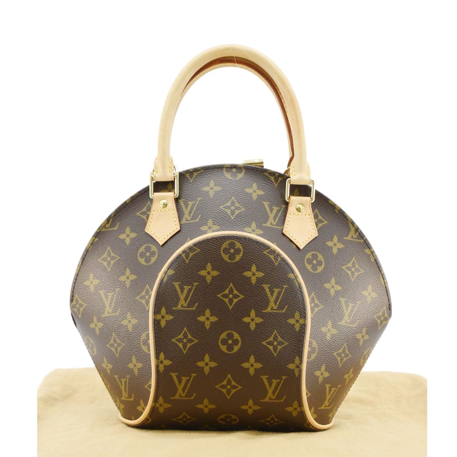 LOUIS VUITTON Ellipse PM Monogram Canvas Satchel Bag Brown