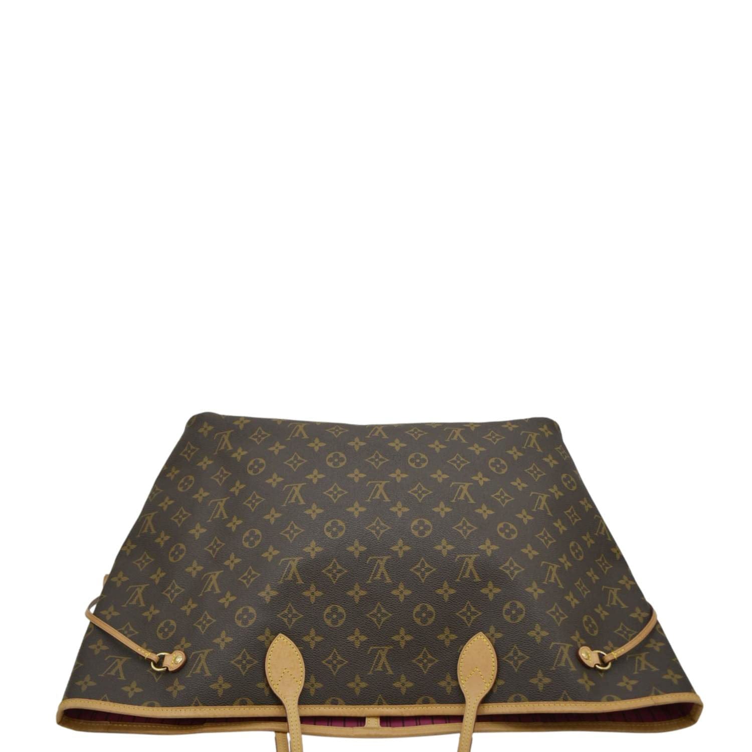 LOUIS VUITTON Neverfull GM Monogram Canvas Tote Bag Brown