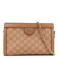GUCCI Ophidia Small Gucci Canvas Chain Shoulder Bag Pink 503877