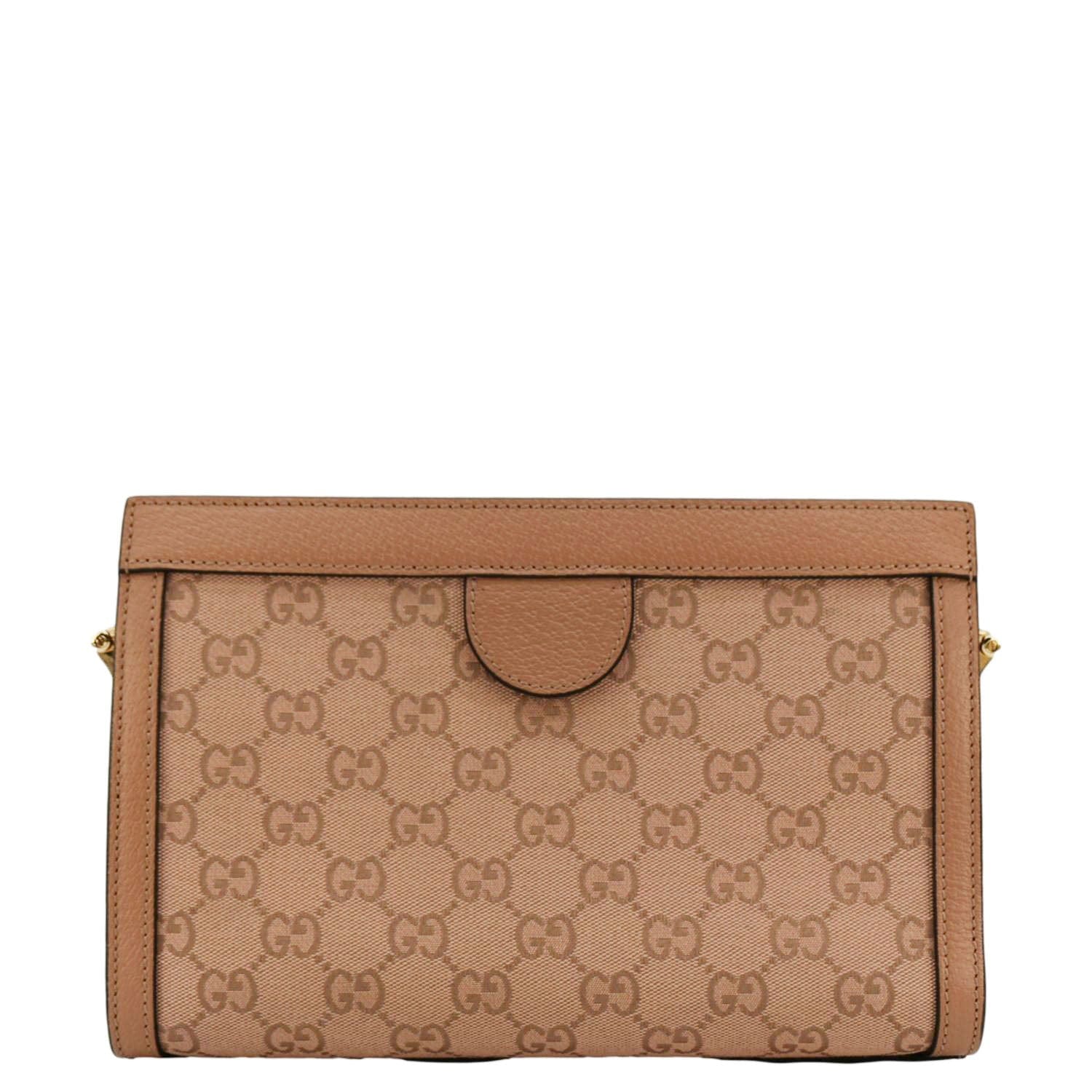 GUCCI Ophidia Small Gucci Canvas Chain Shoulder Bag Pink 503877