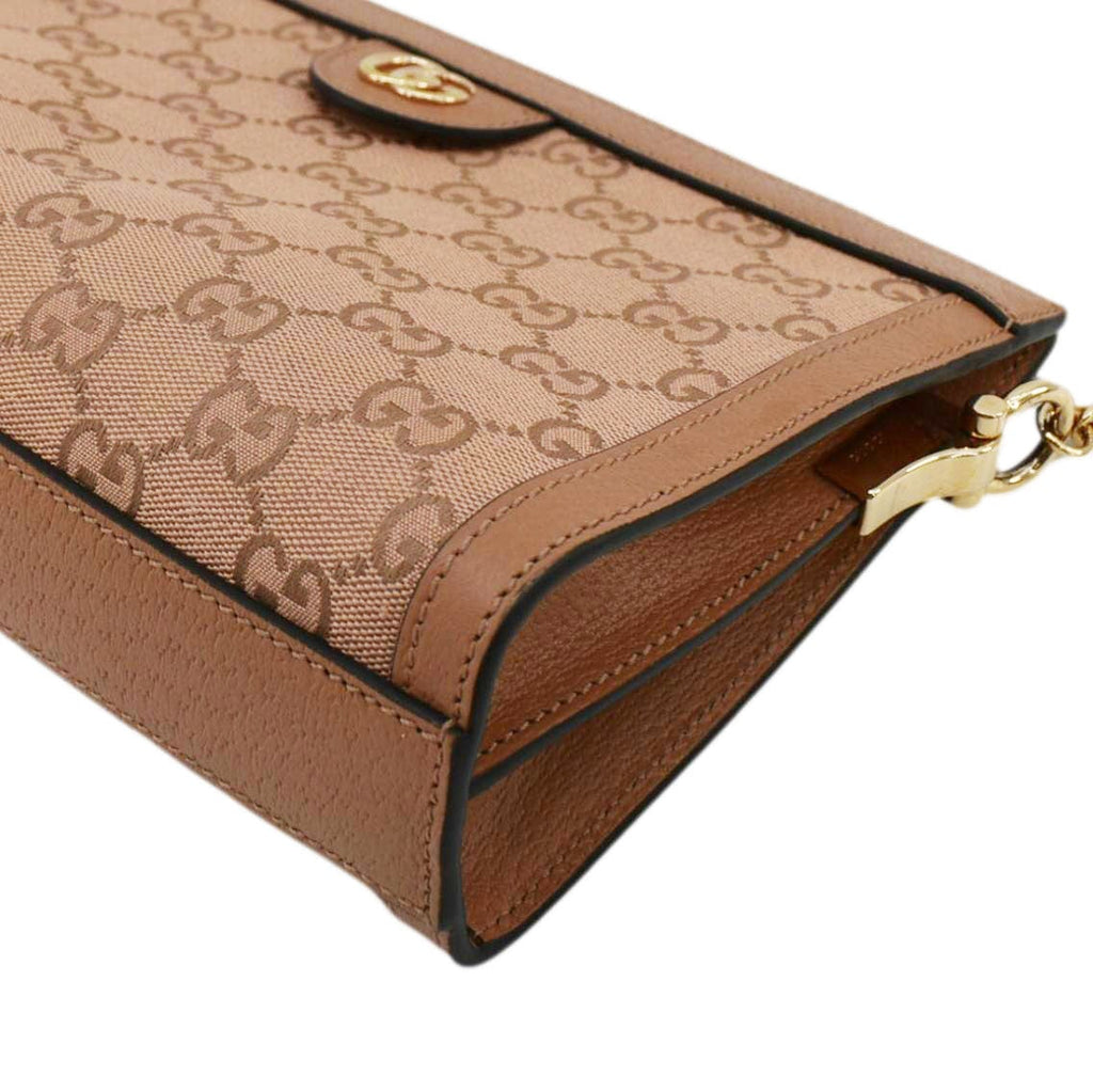 GUCCI Ophidia Small Gucci Canvas Chain Shoulder Bag Pink 503877