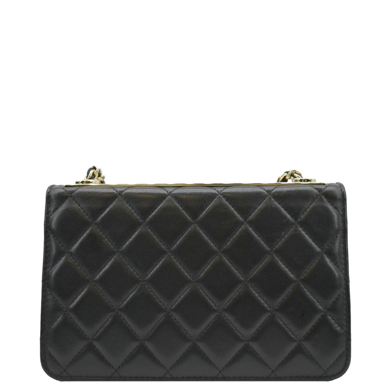 Chanel Trendy CC Woc Lambskin Leather Crossbody Bag Black
