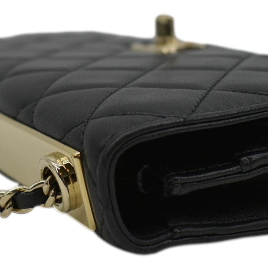 Chanel Trendy CC Woc Lambskin Leather Crossbody Bag Black