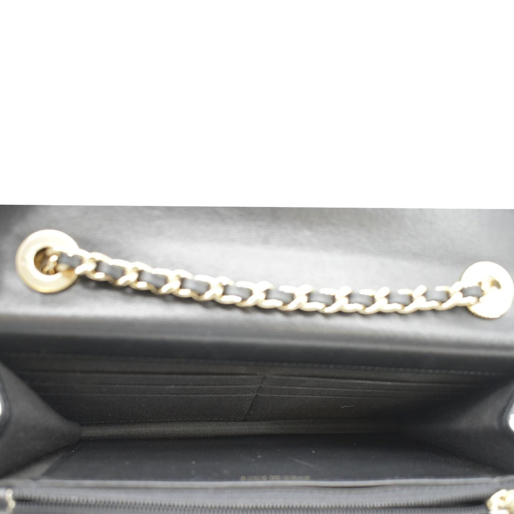 Chanel Trendy CC Woc Lambskin Leather Crossbody Bag Black
