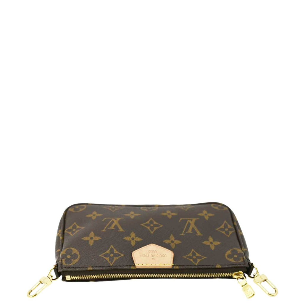 LOUIS VUITTON Multi Pochette Accessoires Monogram Canvas Crossbody Bag Olive
