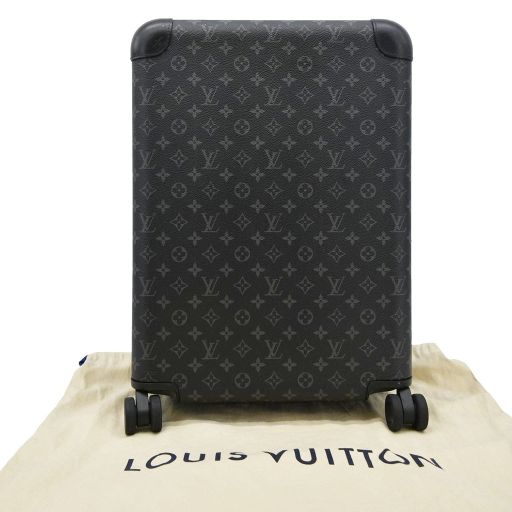 LOUIS VUITTON Horizon 55 Monogram Eclipse Canvas Rolling Suitcase Black