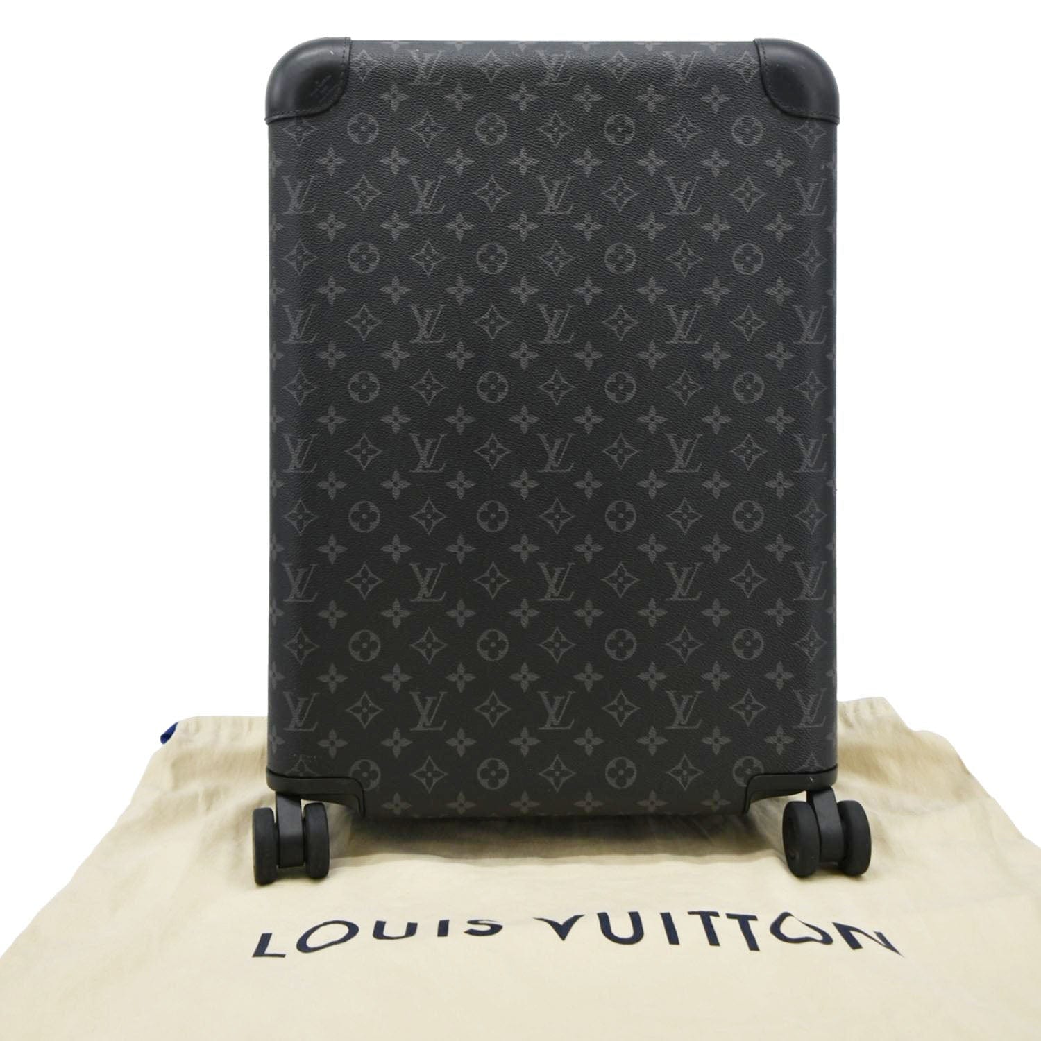 LOUIS VUITTON Horizon 55 Monogram Eclipse Canvas Rolling Suitcase Black
