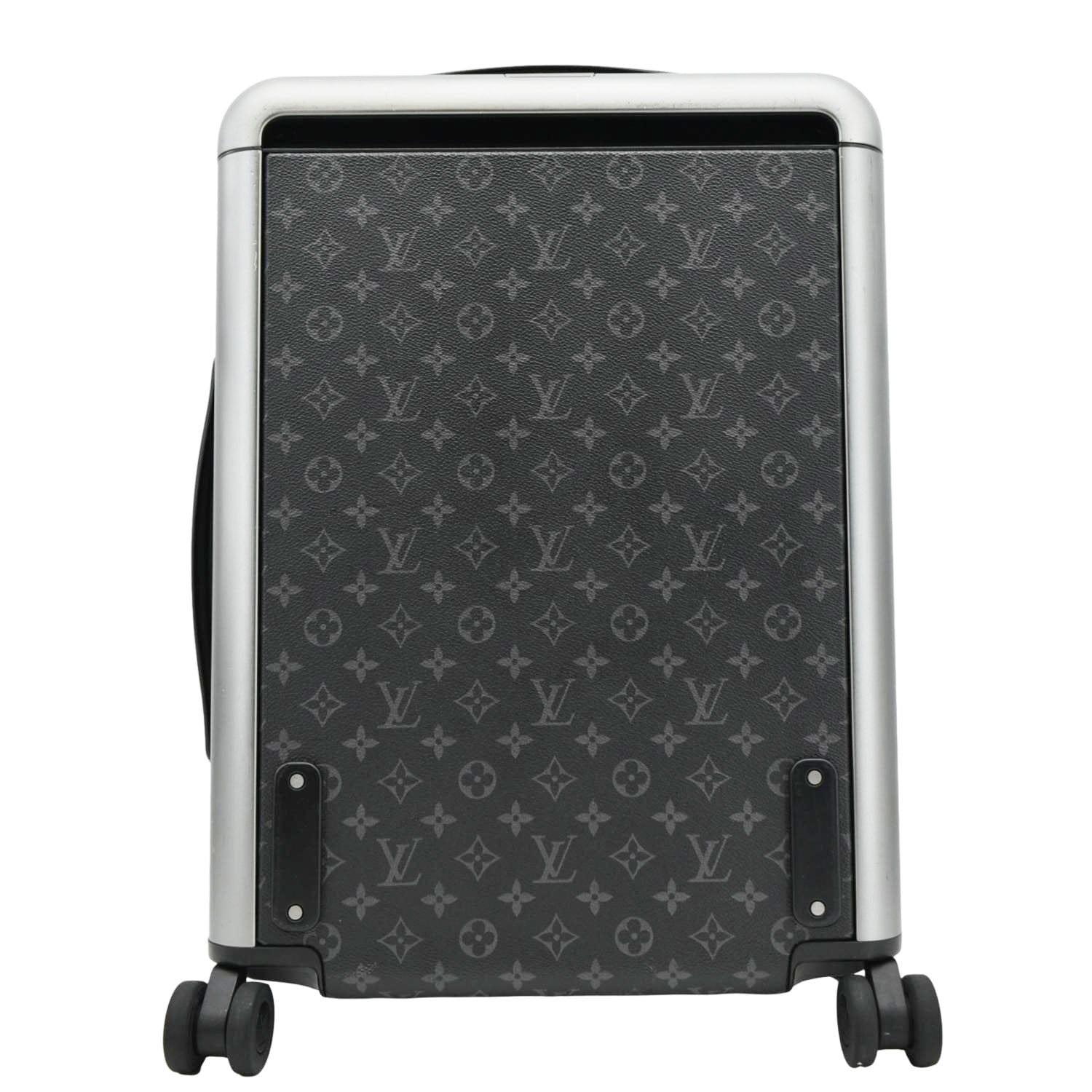 LOUIS VUITTON Horizon 55 Monogram Eclipse Canvas Rolling Suitcase Black