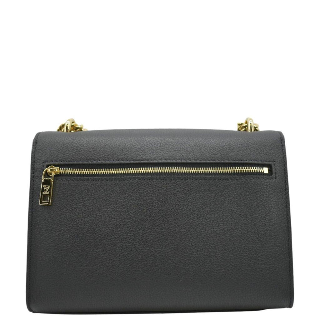 LOUIS VUITTON Mylockme Calf Leather Chain Shoulder Bag Creme