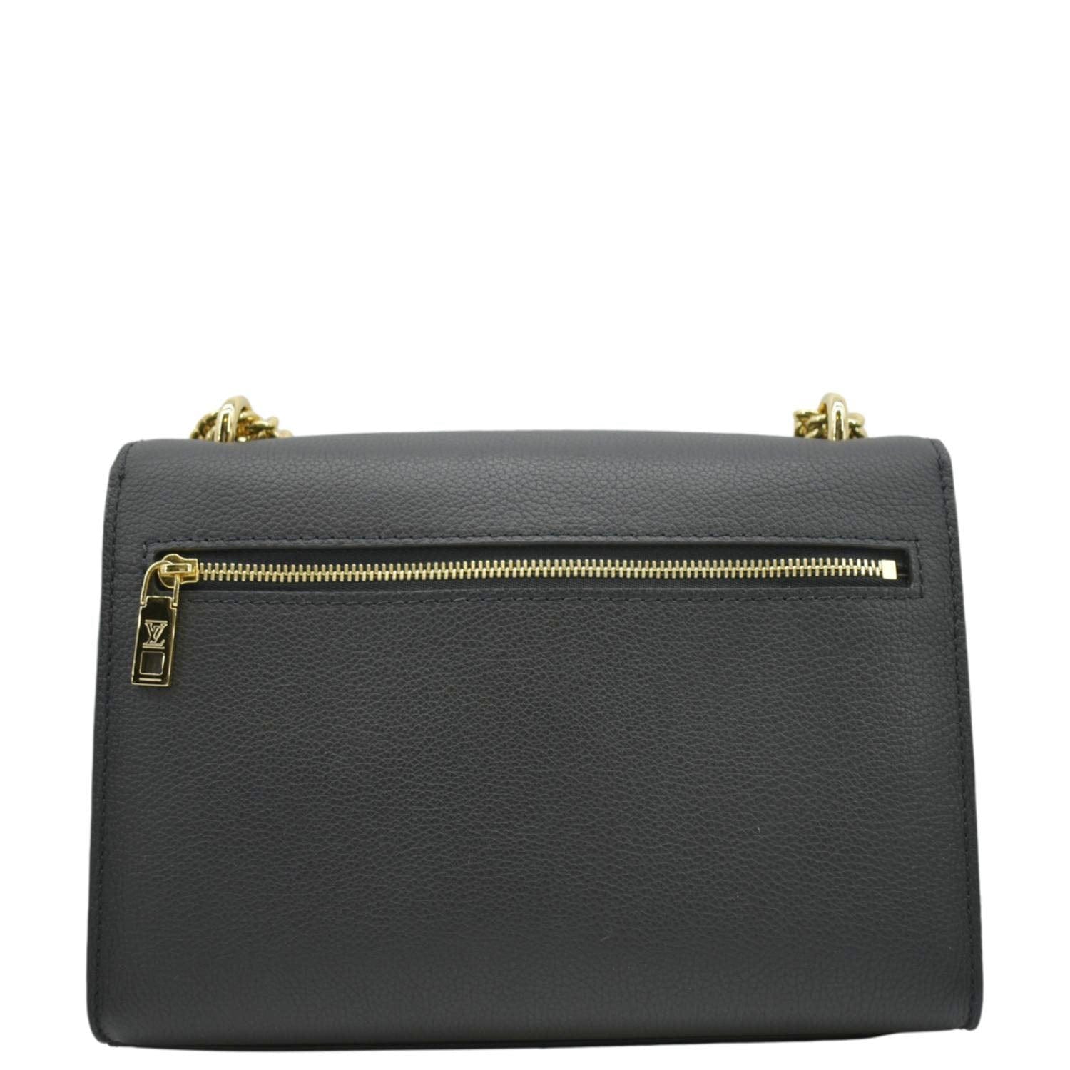 LOUIS VUITTON Mylockme Calf Leather Chain Shoulder Bag Creme