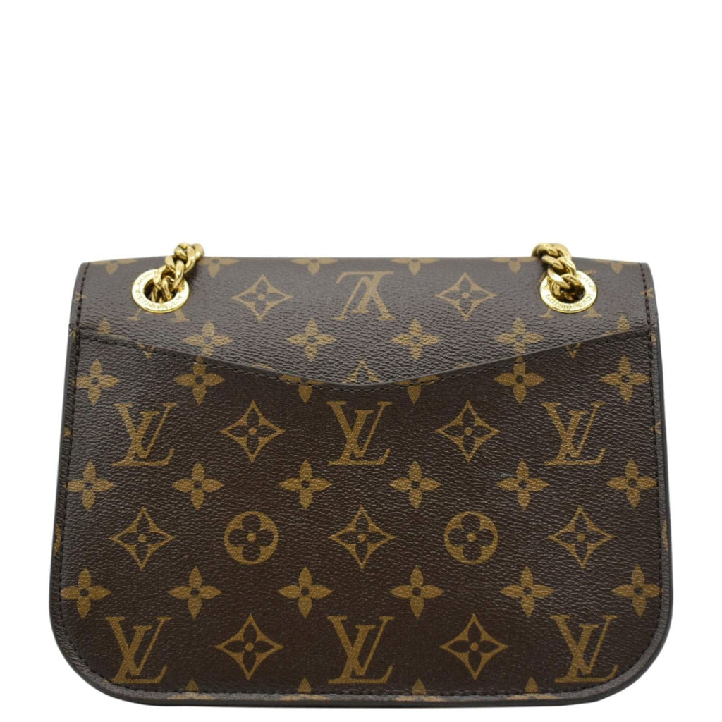 LOUIS VUITTON Passy NM Monogram Canvas Shoulder Bag Brown