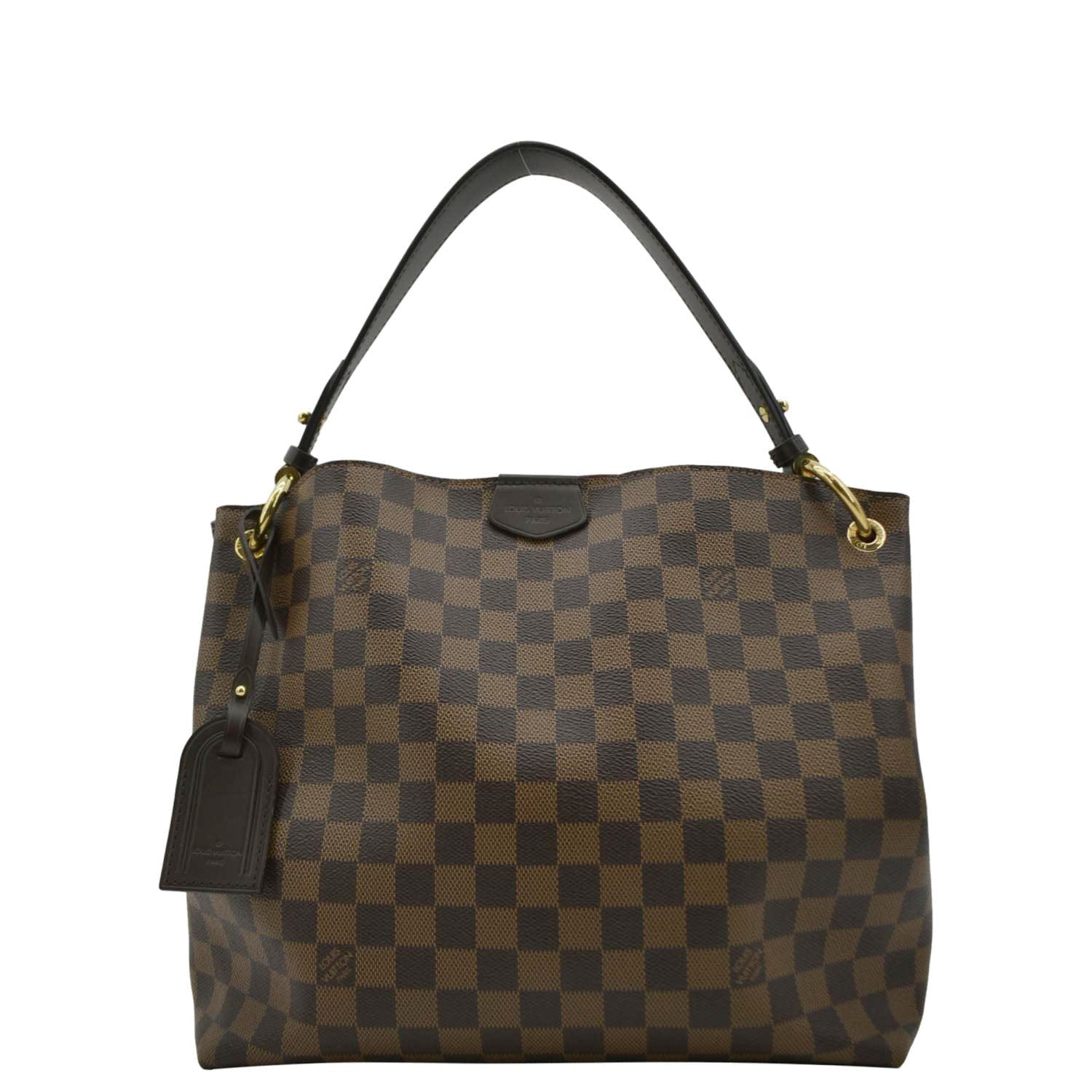 LOUIS VUITTON Graceful PM Damier Ebene Shoulder Bag Brown