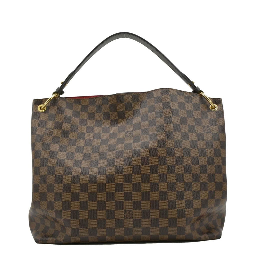 LOUIS VUITTON Graceful MM Damier Ebene Shoulder Bag Brown