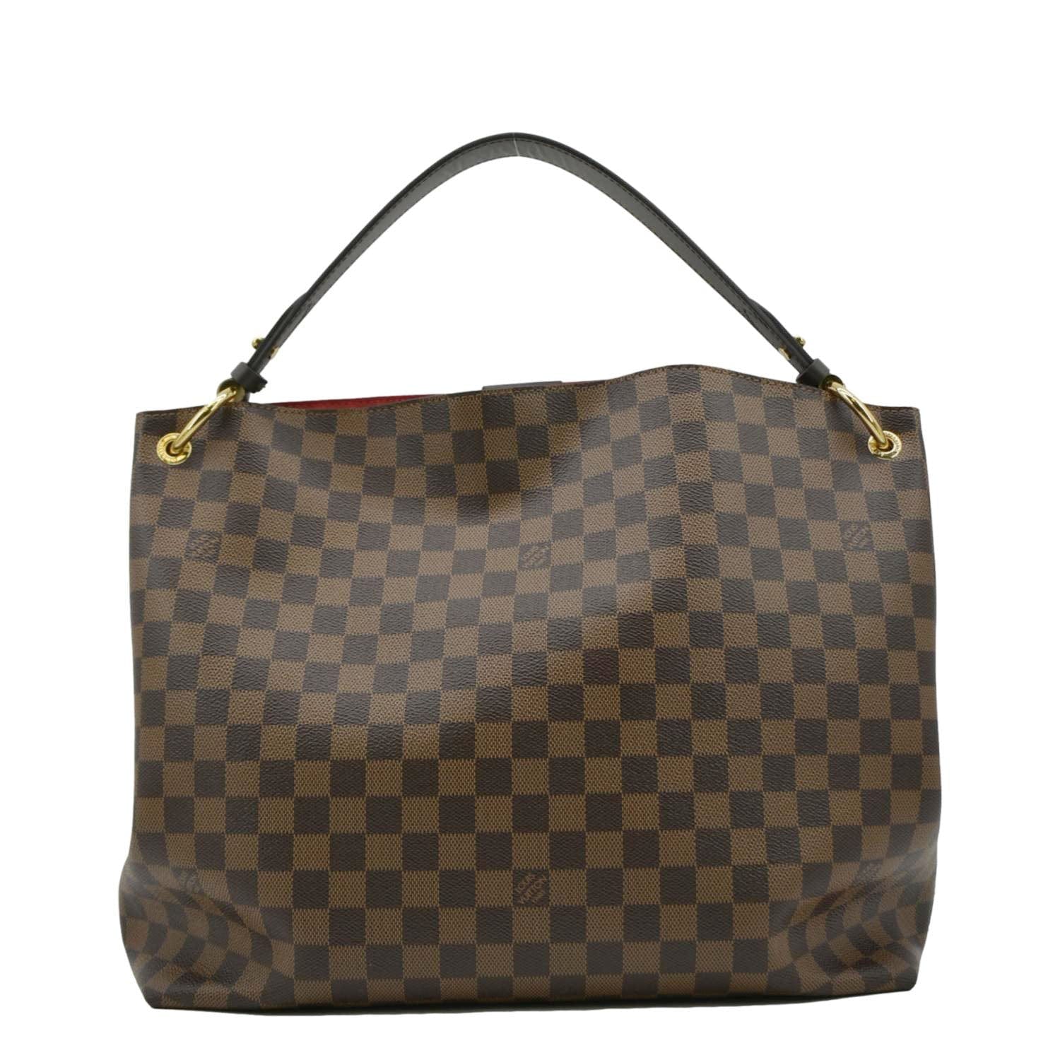 LOUIS VUITTON Graceful MM Damier Ebene Shoulder Bag Brown