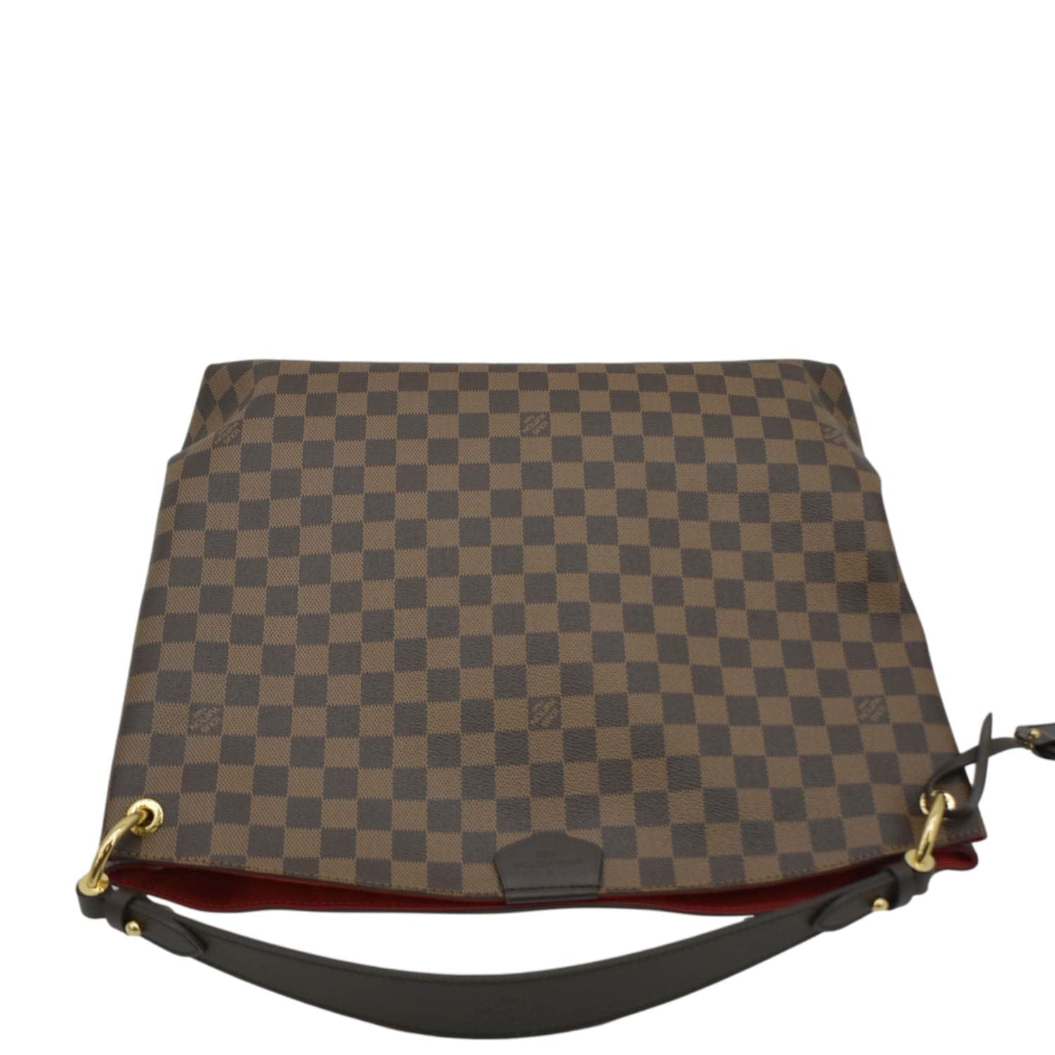 LOUIS VUITTON Graceful MM Damier Ebene Shoulder Bag Brown