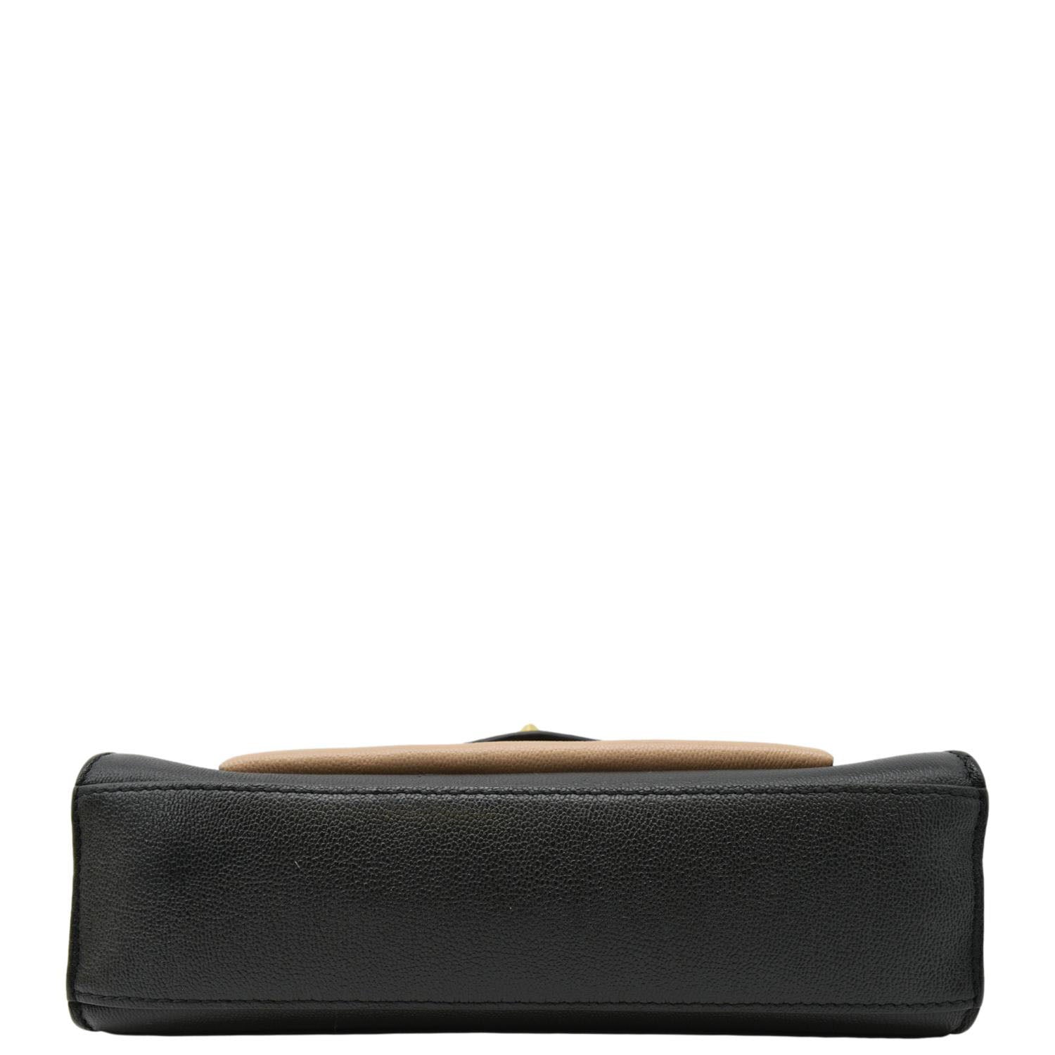 LOUIS VUITTON Very Python Leather Chain Crossbody Bag Black